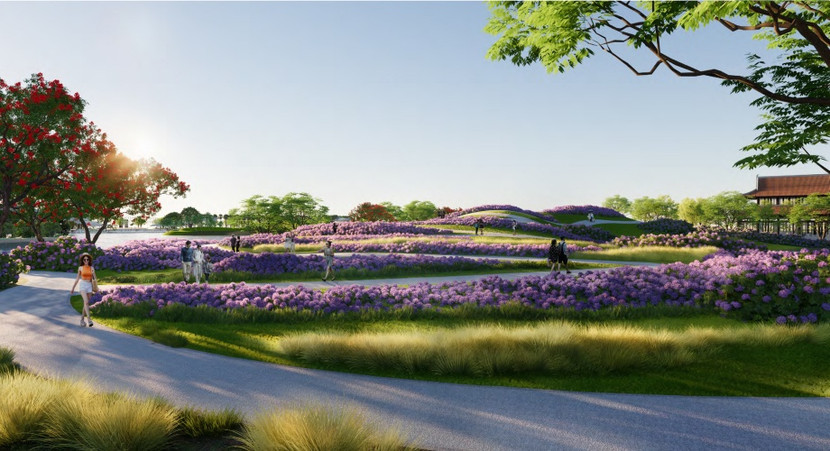 Khu đô thị cao cấp Mê Linh ưu tiên diện tích lớn cho không gian cảnh quan, cây xanh. (Ảnh minh họa: Sun Property) Khu đô thị cao cấp Mê Linh ưu tiên diện tích lớn cho không gian cảnh quan, cây xanh. (Ảnh minh họa: Sun Property)