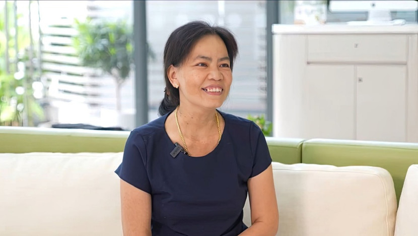 Bệnh nhân L.T.Đ rạng rỡ chia sẻ lại hành trình vượt qua bệnh tật sau điều trị thành công