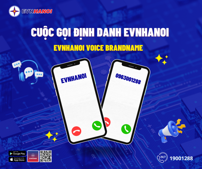 Cuộc gọi định danh EVNHANOI Cuộc gọi định danh EVNHANOI