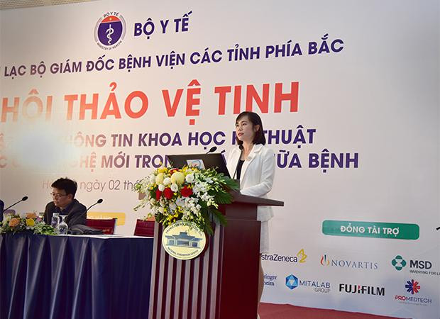 Đại diện VietinBank tham luận tại hội nghị