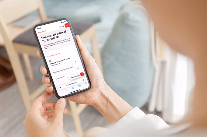 Công cụ “Tính toán tài chính” được Prudential Việt Nam đặc biệt phát triển. Nguồn: Prudential Việt Nam. Công cụ “Tính toán tài chính” được Prudential Việt Nam đặc biệt phát triển. Nguồn: Prudential Việt Nam.