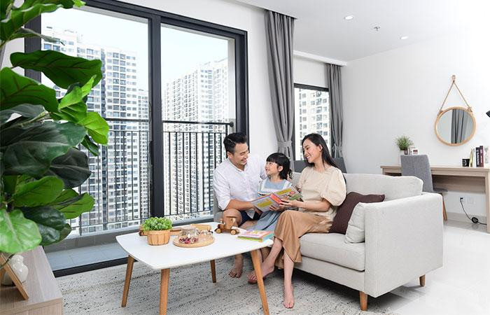 Phòng khách hài hòa, ấm áp, cùng tầm nhìn tuyệt đẹp (ảnh mang tính minh họa)