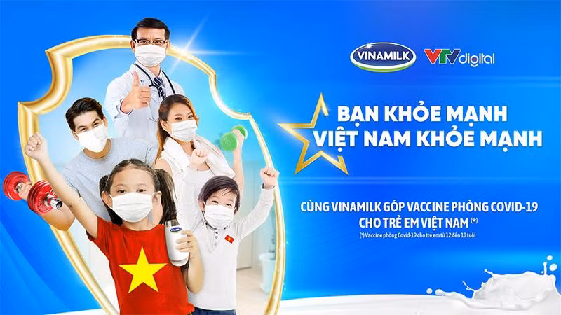 Với hoạt động đầu tiên của chiến dịch, Vinamilk sẽ góp 10 tỷ đồng để mua Vaccine phòng Covid-19 cho trẻ em Việt Nam