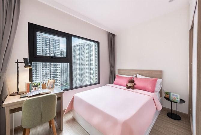 Phòng ngủ dễ thương cho các bé, phù hợp với gia đình khách thuê có con nhỏ. Khách hàng có thể "lên đồ" cho căn phòng đúng như nội thất của An Cường một cách dễ dàng, không mất thêm quá nhiều chi phí (ảnh mang tính minh họa)