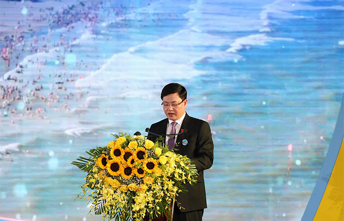 Đồng chí Mai Xuân Liêm - Tỉnh ủy viên, Phó Chủ tịch UBND tỉnh Thanh Hóa phát biểu tại sự kiện Đồng chí Mai Xuân Liêm - Tỉnh ủy viên, Phó Chủ tịch UBND tỉnh Thanh Hóa phát biểu tại sự kiện