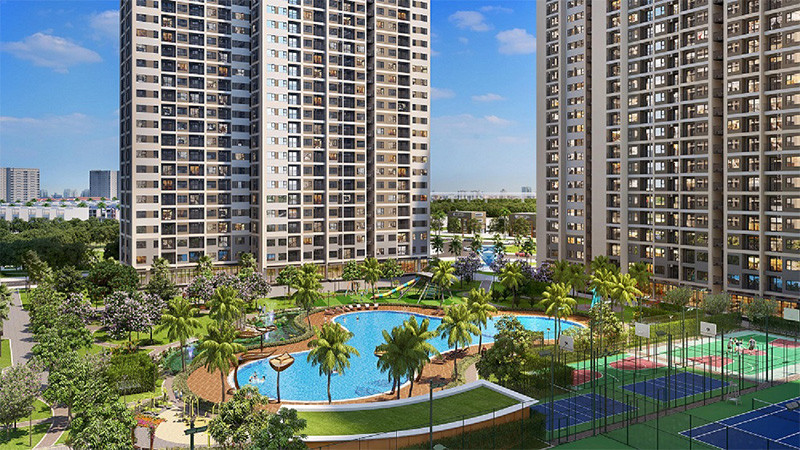 Hệ thống tiện ích nội khu phong phú của Grand Sapphire 2 với bể bơi ngoài trời 1.000m2, sân chơi thể thao và sân chơi trẻ em đa dạng Hệ thống tiện ích nội khu phong phú của Grand Sapphire 2 với bể bơi ngoài trời 1.000m2, sân chơi thể thao và sân chơi trẻ em đa dạng