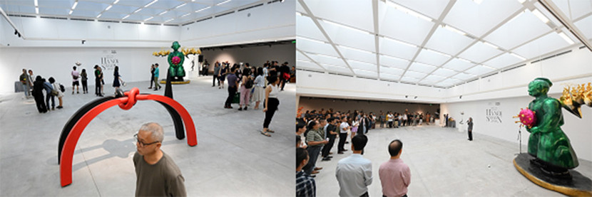 Khu vực trung tâm triển lãm gây ấn tượng mạnh mẽ với người xem Khu vực trung tâm triển lãm gây ấn tượng mạnh mẽ với người xem