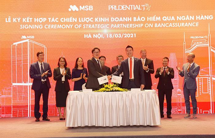 Việc ký kết thỏa thuận mới đưa Prudential Việt Nam trở thành đối tác duy nhất của MSB trên toàn quốc.