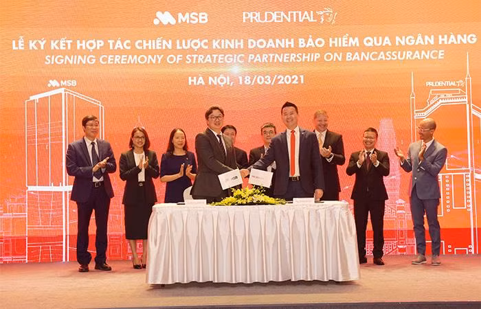 Việc ký kết thỏa thuận mới đưa Prudential Việt Nam trở thành đối tác duy nhất của MSB trên toàn quốc.