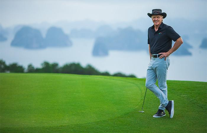 “Cá mập trắng” Gred Norman trải nghiệm sân golf FLC Hạ Long (Ảnh: FLC Golf Club Ha Long) “Cá mập trắng” Gred Norman trải nghiệm sân golf FLC Hạ Long (Ảnh: FLC Golf Club Ha Long)
