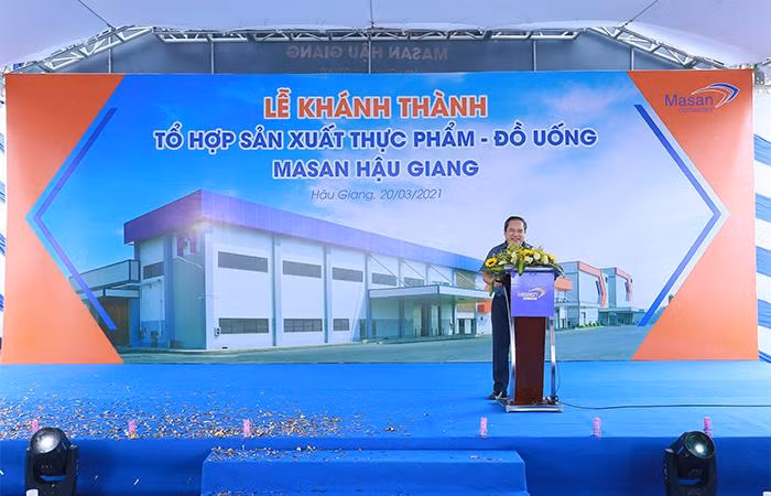 Ông Trương Công Thắng, Tổng giám đốc Masan Consumer phát biểu tại buổi lễ