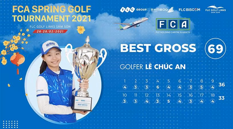 Thành tích ấn tượng của golfer trẻ tuổi