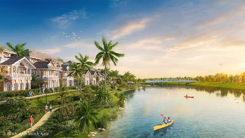 Sunneva Island mang tới những giá trị sống vô giá cho sức khỏe, hạnh phúc và thịnh vượng. Ảnh phối cảnh minh họa