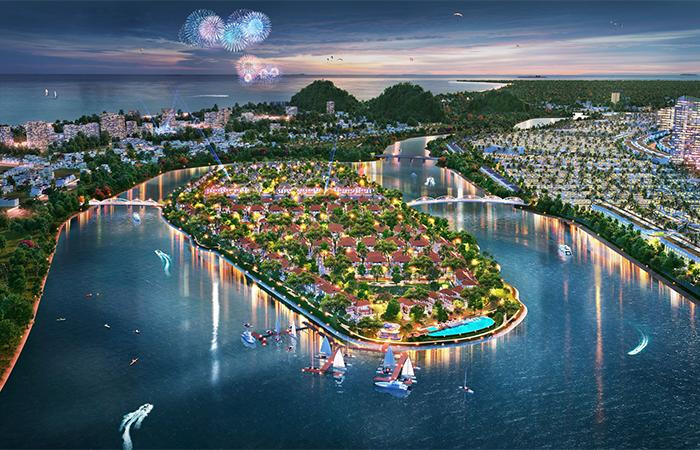 Sunneva Island mang phong cách home resort sang trọng ven sông đến Đà Nẵng. (Ảnh phối cảnh minh họa)