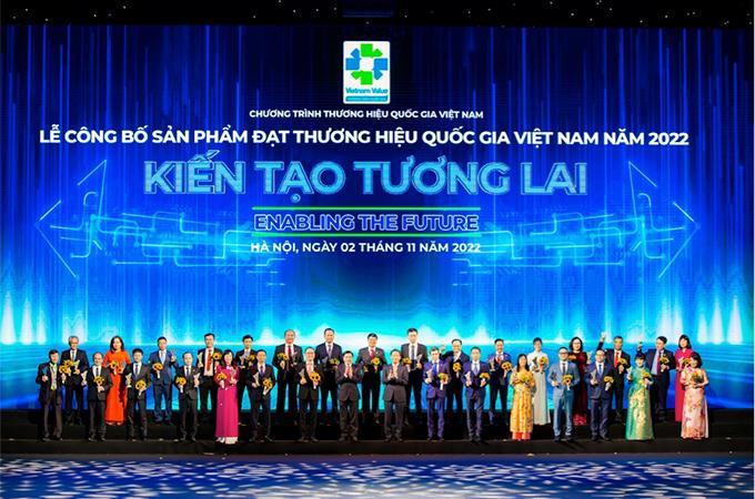 Các doanh nghiệp có sản phẩm đạt giải Thương hiệu quốc gia Việt Nam 2022.