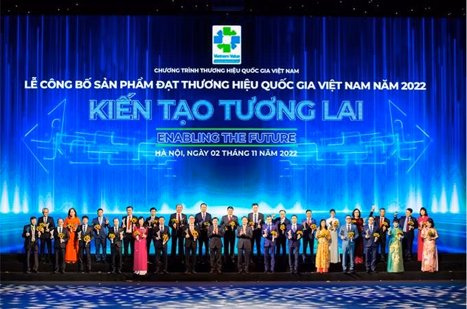 Các doanh nghiệp có sản phẩm đạt giải Thương hiệu quốc gia Việt Nam 2022.
