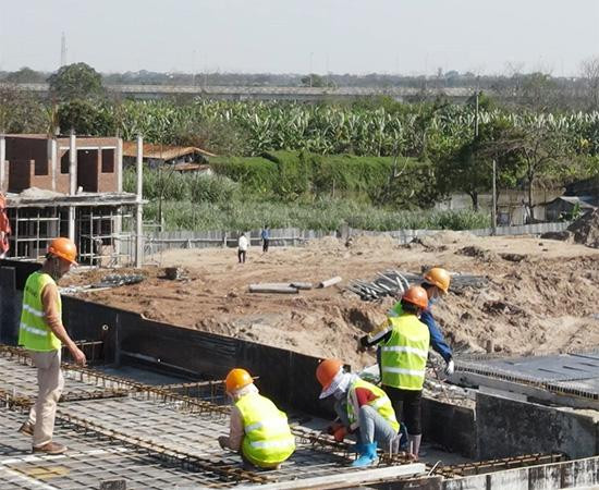 Công trường FLC Vĩnh Phúc (giai đoạn 2) trong dịp Tết