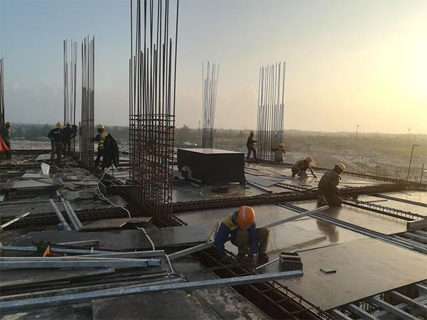 Công trường FLC Quảng Bình (giai đoạn 2) nhộn nhịp thi công xuyên Tết