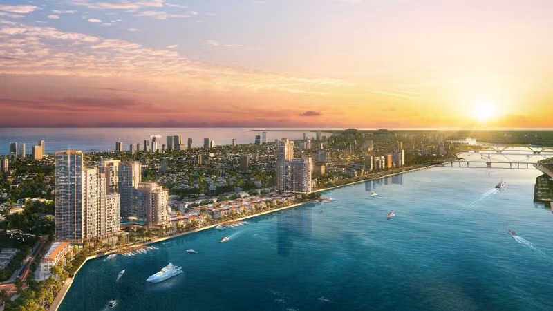 Phối cảnh minh họa quần thể Sun Symphony Residence. Ảnh Sun Property