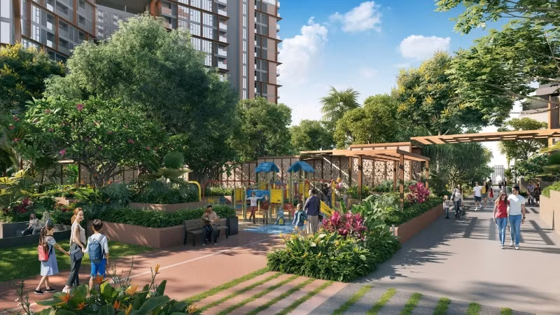 Phối cảnh minh họa công viên Central Park tại quần thể. Ảnh Sun Property