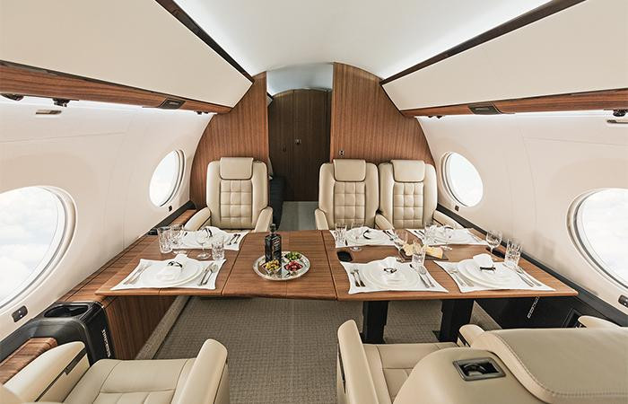 Nội thất tiện nghi của chuyên cơ G650ER