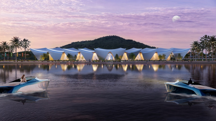 Ảnh phối cảnh Trung tâm hội nghị và triển lãm phục vụ APEC 2027 Ảnh phối cảnh Trung tâm hội nghị và triển lãm phục vụ APEC 2027