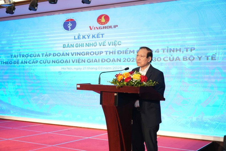 GS.TS.BS Đỗ Tất Cường - Chủ tịch Hội đồng cố vấn lâm sàng, Hệ thống Y tế Vinmec phát biểu khai mạc hội thảo GS.TS.BS Đỗ Tất Cường - Chủ tịch Hội đồng cố vấn lâm sàng, Hệ thống Y tế Vinmec phát biểu khai mạc hội thảo