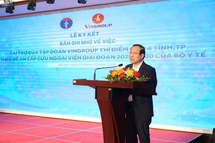 GS.TS.BS Đỗ Tất Cường - Chủ tịch Hội đồng cố vấn lâm sàng, Hệ thống Y tế Vinmec phát biểu khai mạc hội thảo GS.TS.BS Đỗ Tất Cường - Chủ tịch Hội đồng cố vấn lâm sàng, Hệ thống Y tế Vinmec phát biểu khai mạc hội thảo