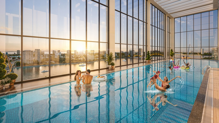 Không gian sống tại Sun Solar Residence được phát triển theo tiêu chuẩn nghỉ dưỡng cao cấp. (Ảnh phối cảnh minh họa: Sun Property)