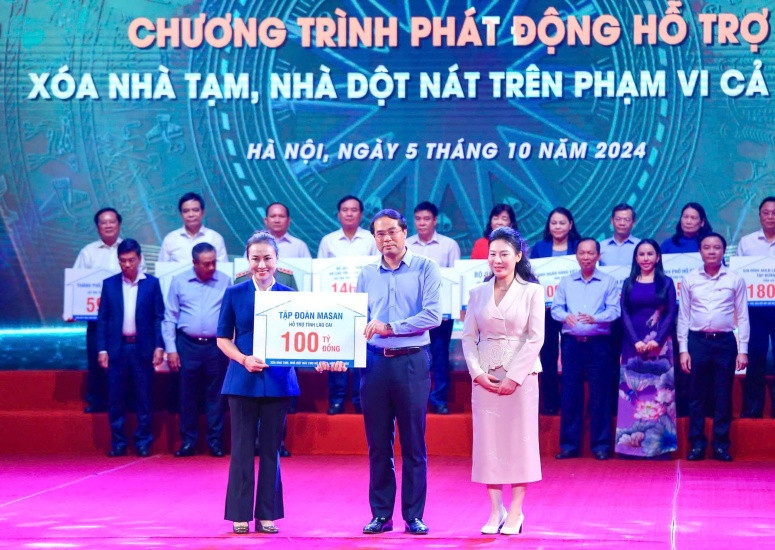 Tập đoàn Masan trao 100 tỷ đồng hỗ trợ tỉnh Lào Cai