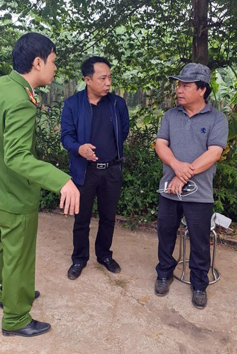 Thượng tá Chu Anh Tuấn tại hiện trường vụ việc Thượng tá Chu Anh Tuấn tại hiện trường vụ việc