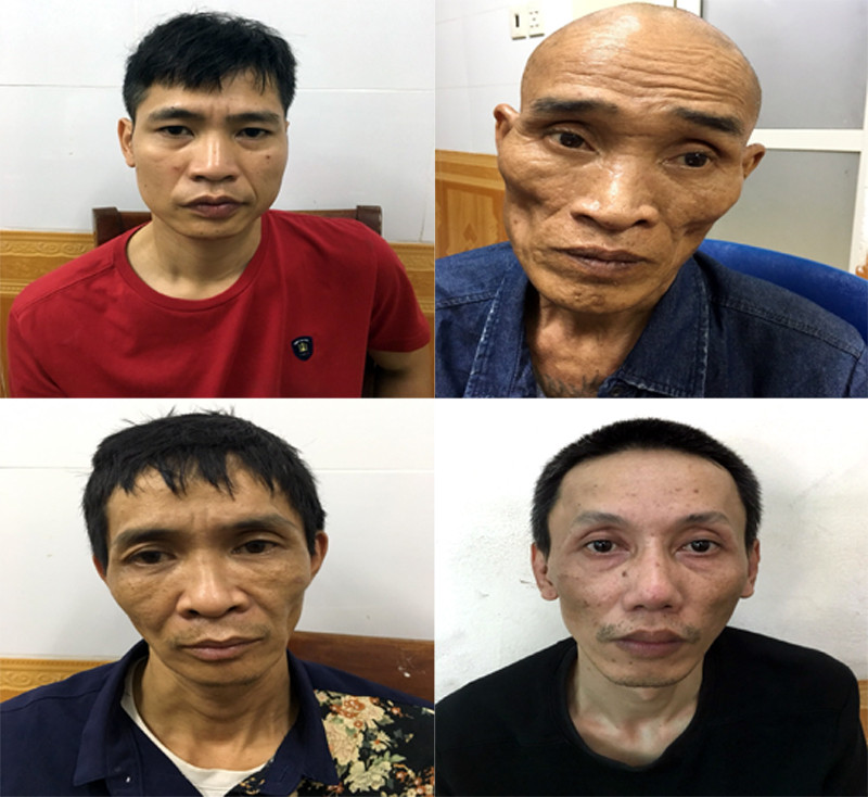 Các đối tượng Tiến, Khoa, Lượng và Kỳ Anh "sa lưới "sau khi Dũng bị bắt giữ