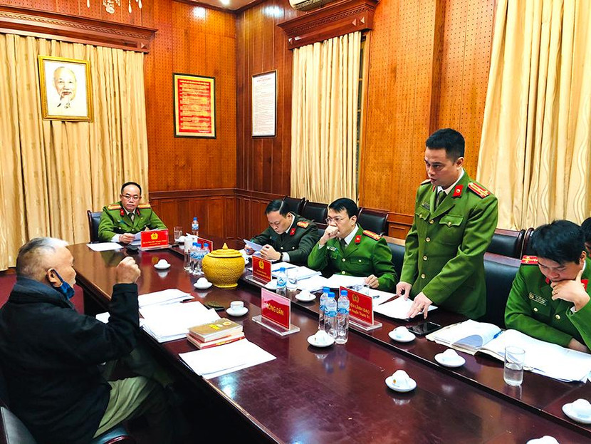 Thừa uỷ quyền của Giám đốc CATP Hà Nội, Đại tá Nguyễn Thanh Tùng, Phó Giám đốc CATP, Thủ trưởng Cơ quan CSĐT CATP Hà Nội tiếp công dân theo định kỳ, tháng 12-2020