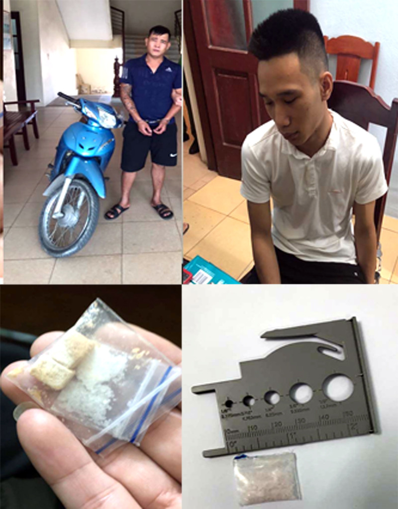 Các đối tượng cùng tang vật