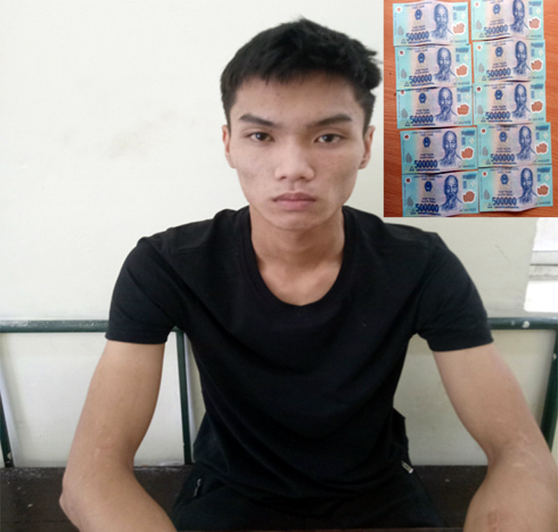 Đối tượng Thế Anh cùng tang vật