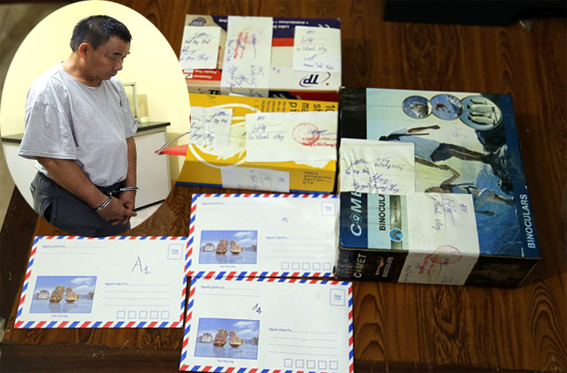 Đối tượng Huy cùng tang vật