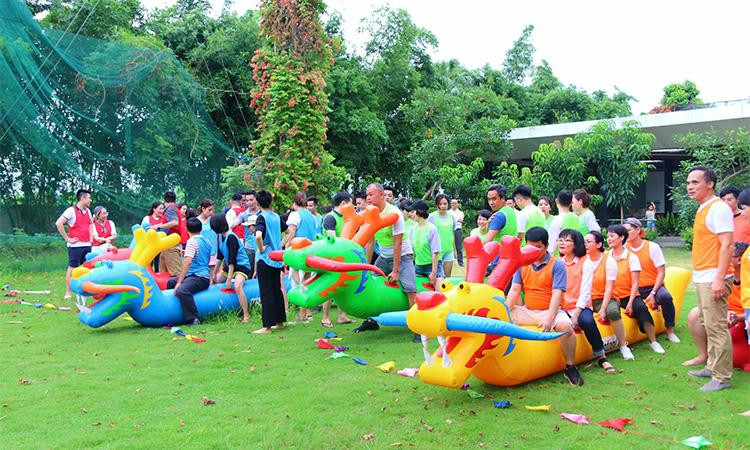Thỏa sức trong các hoạt động team building tại khuôn viên xanh của FLC Vĩnh Phúc