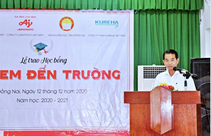 Ông Thái Bảo – Phó chủ tịch UBND tỉnh Đồng Nai đánh giá cao những đóng góp của các doanh nghiệp trong góp phần an sinh xã hội.