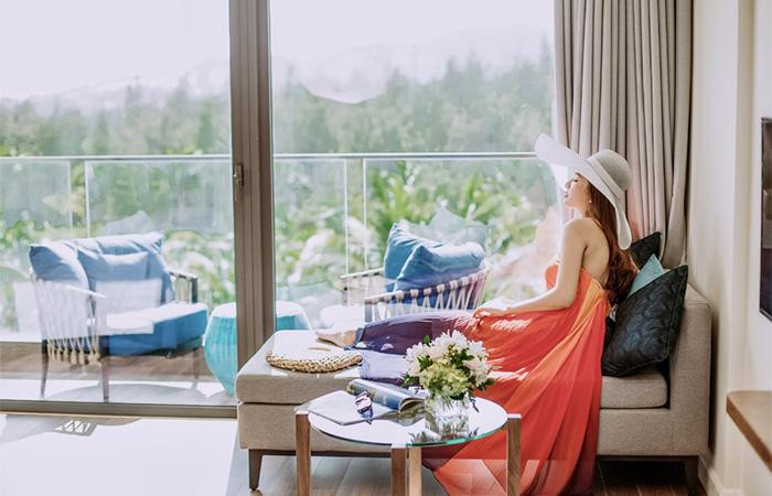 Góc “sống ảo” ngàn like tại một căn phòng view biển (Ảnh: FLC Quy Nhơn)