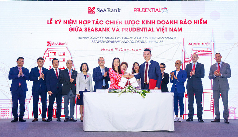 Prudential Việt Nam và SeABank ký kết thỏa thuận phân phối sản phẩm bảo hiểm trên nền tảng kỹ thuật số