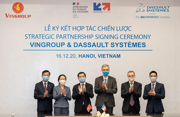 Lễ ký kết trực tuyến đã diễn ra thành công tốt đẹp, góp phần vào quá trình thúc đẩy quá trình chuyển đổi số của Tập đoàn Vingroup Lễ ký kết trực tuyến đã diễn ra thành công tốt đẹp, góp phần vào quá trình thúc đẩy quá trình chuyển đổi số của Tập đoàn Vingroup