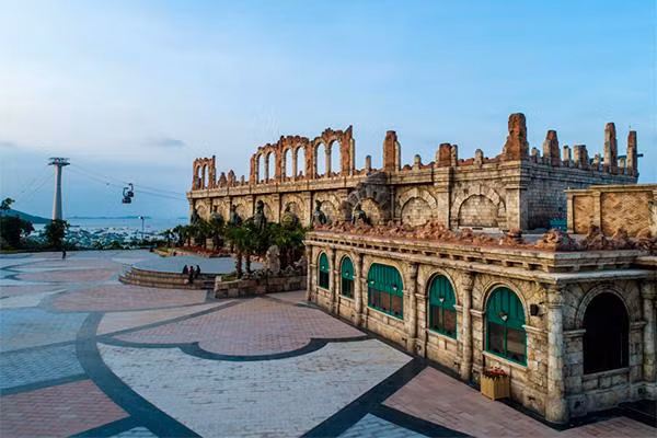 Quảng trường Ga An Thới nơi diễn ra Đại nhạc hội “Đại tiệc của thần Ánh sáng”