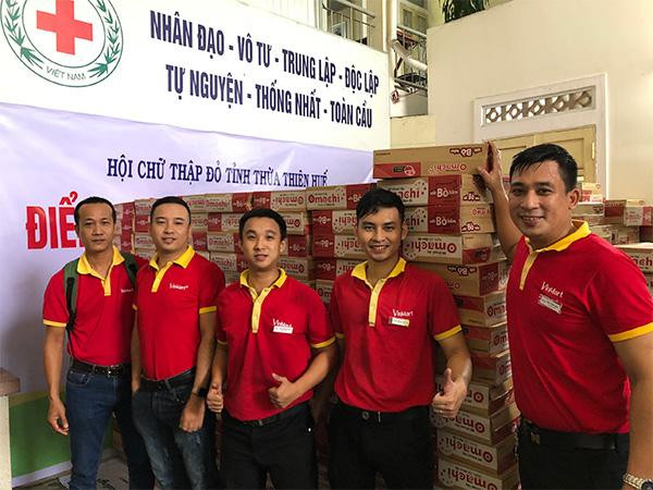 Các sản phẩm của Masan Consumer được trao tặng cho đồng bào miền Trung trong đợt bão lũ lịch sử năm 2020