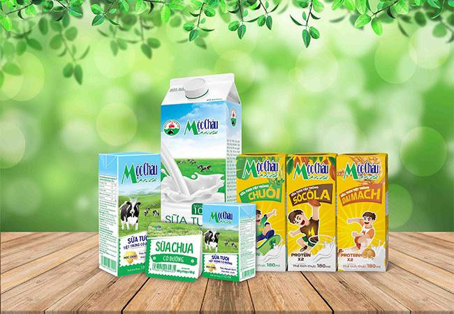 Các sản phẩm của công ty Mộc Châu Milk Các sản phẩm của công ty Mộc Châu Milk