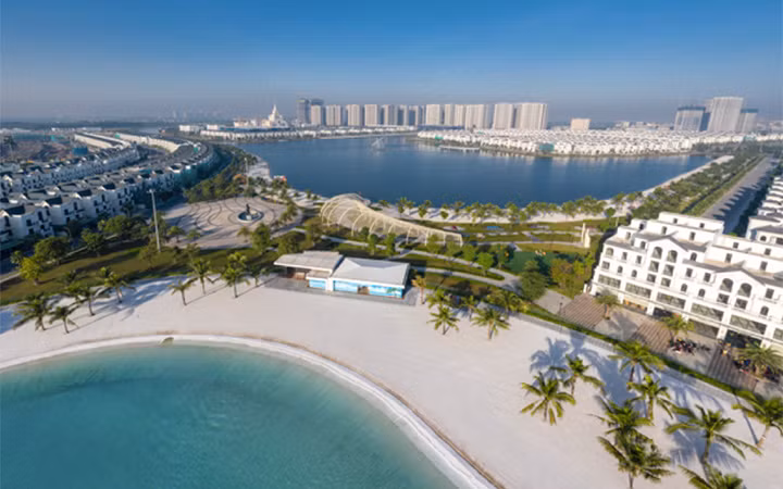 “Bộ tứ sắc xanh” đặc trưng của Thành phố biển hồ Vinhomes Ocean Park