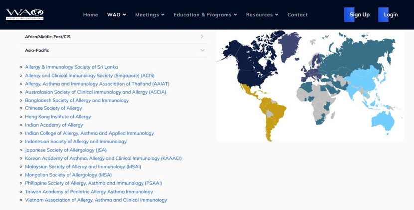 Việt Nam đã ghi danh trên bản đồ các trung tâm xuất sắc của Tổ chức Dị ứng thế giới