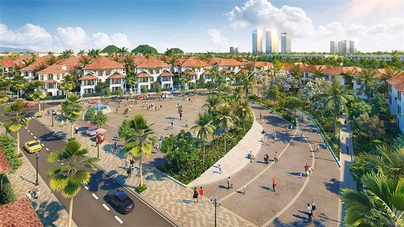 Hệ thống tiện ích đầy đủ và đẳng cấp tại “Thành phố hội nhập” sẽ thỏa mãn nhu cầu của mọi đối tượng cư dân. Ảnh phối cảnh minh họa