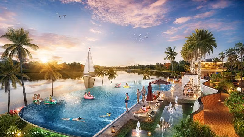 Sống đúng chất thượng lưu tại Sunneva Island. Ảnh phối cảnh minh họa