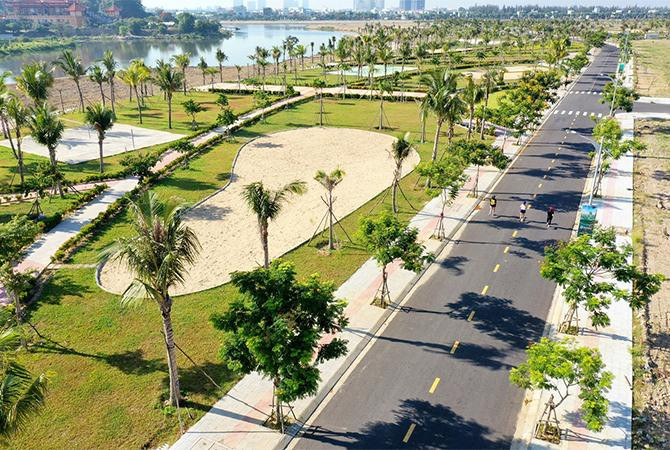 Cảnh quan xanh mát tại khu vực Đông Nam Đà Nẵng. Ảnh: Ánh Dương