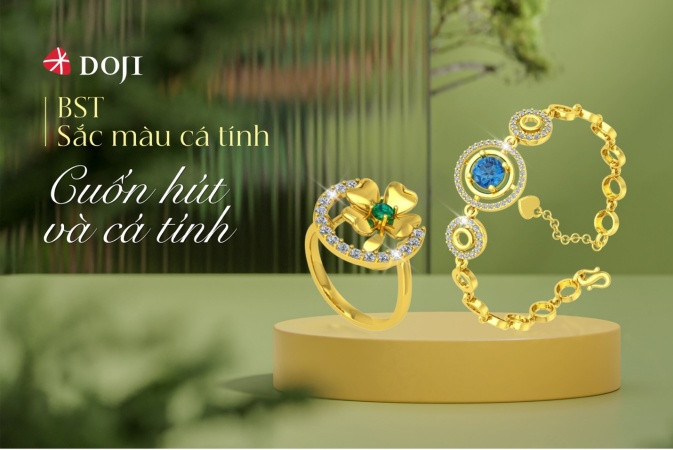 Phái đẹp đầy cuốn hút và nổi bật với trang sức vàng 24K “Sắc màu cá tính”.